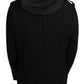 Elegant Black Jacquard Zip Jacket