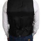 Elegant Black Silk Formal Vest