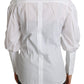 Elegant Turtle Neck Ruffled Blouse
