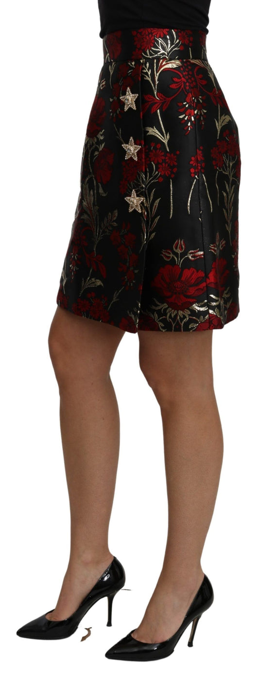 Elegant High Waist A-line Mini Skirt