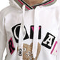 Elegant Cotton Hooded Pullover with Crystal Embellishments