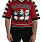 Panda Print Red Short Sleeve Luxury Tee