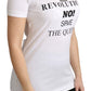 Crystal Crown Embellished Cotton Top