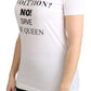 Crystal Crown Embellished Cotton Top