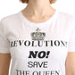 Crystal Crown Embellished Cotton Top