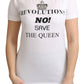 Crystal Crown Embellished Cotton Top