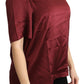 Elegant Silk Bordeaux Blouse