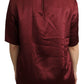 Elegant Silk Bordeaux Blouse
