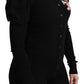 Elegant Floral Embroidered Wool Cardigan