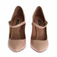 Exquisite Exotic Skin Block Heels Pumps