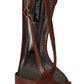 Elegant Brown Lizard Leather Sandals