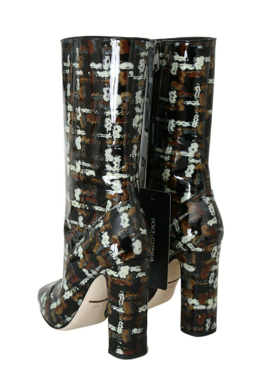 Chic Patterned Rainboots for Elegant Steps