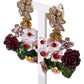Elegant Fiori Bouquet Clip-on Earrings