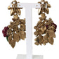 Elegant Fiori Bouquet Clip-on Earrings