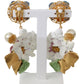 Enchanting Floral Clip-On Earrings