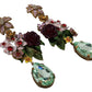 Elegant Floral Bouquet Clip-on Earrings