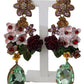 Elegant Floral Bouquet Clip-on Earrings