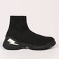 Black Textile Men Sneaker