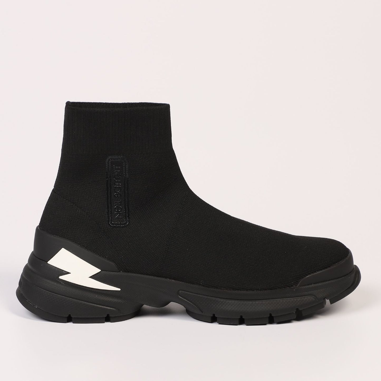 Black Textile Men Sneaker