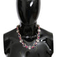 Elegant Crystal Charm Statement Necklace
