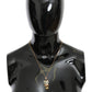 Gold-Toned Crystal Cat Charm Necklace