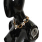 Luxe Floral Charm Crystal Necklace