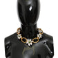 Luxe Floral Charm Crystal Necklace