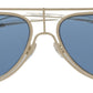 Elegant Gold Blue Men's Designer Sunglasses