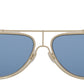 Elegant Gold Blue Men's Designer Sunglasses