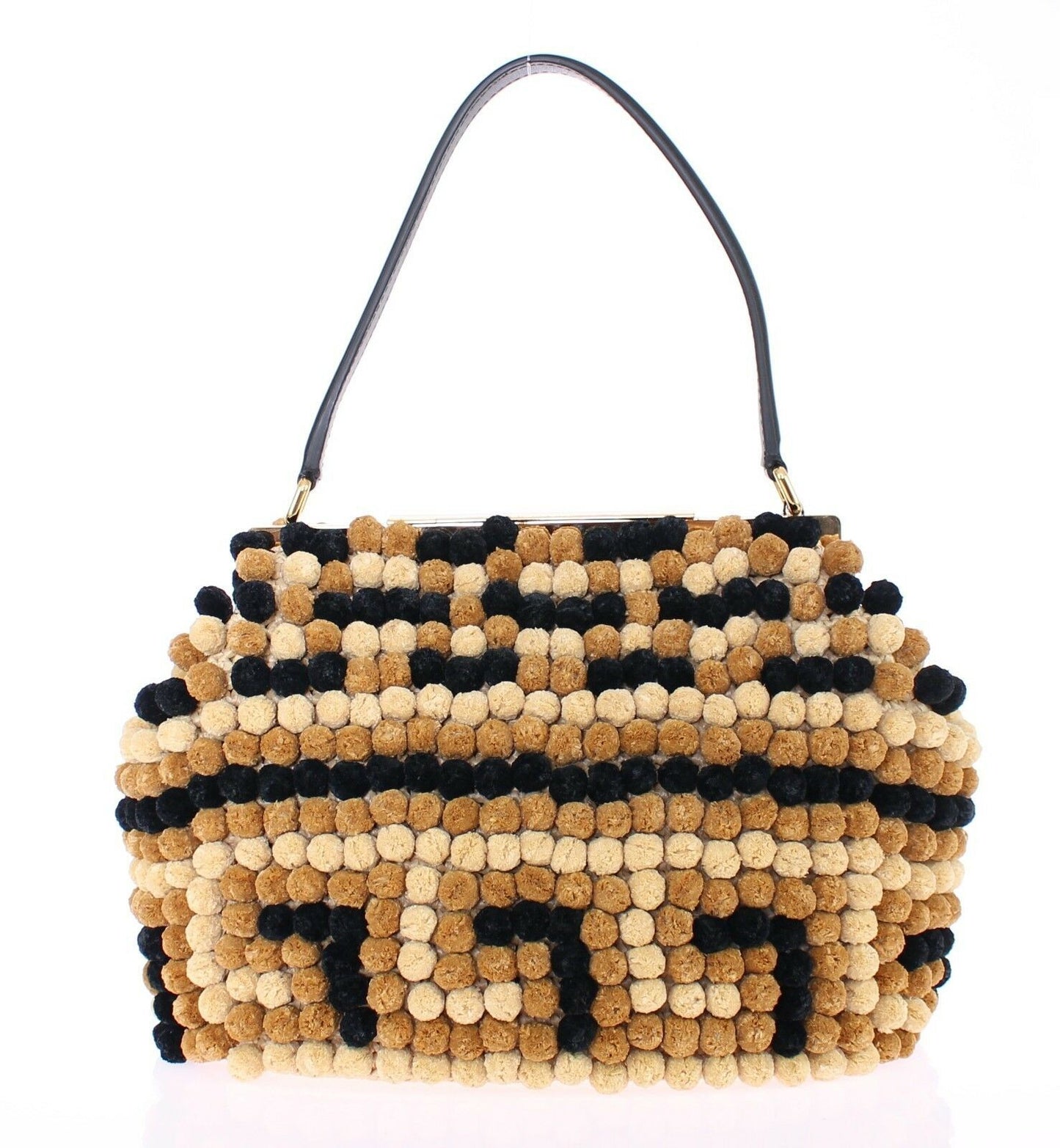 Elegant Beaded Viscose Frame Bag