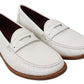 Elegant White Moccasin Slippers for the Discerning Gentleman