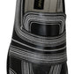 Elegant Black White Leather Loafers