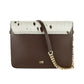 White Calfskin Women Shoulder Bag