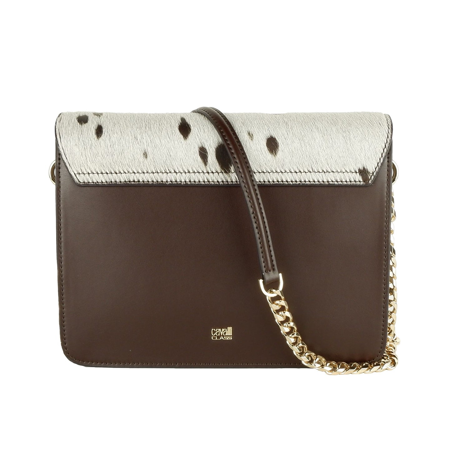 White Calfskin Women Shoulder Bag