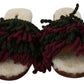 Chic Multicolor Suede Slide Slippers