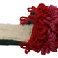 Chic Red Suede Slippers with Shearling Lining