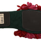 Chic Red Suede Slippers with Shearling Lining