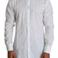 Elegant Slim Fit White Cotton Shirt