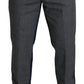 Sleek Two-Tone Cotton Trousers