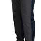 Sleek Two-Tone Cotton Trousers