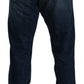 Elegant Dark Blue Regular Fit Denim Jeans