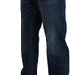 Elegant Dark Blue Regular Fit Denim Jeans