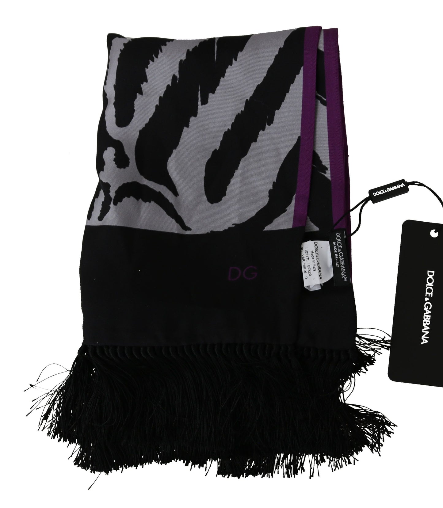Elegant Silk Scarf in Black - Timeless Accessory