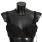 Elegant Black Lace Silk Bra