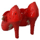 Red Floral Crystal CINDERELLA Heels Shoes