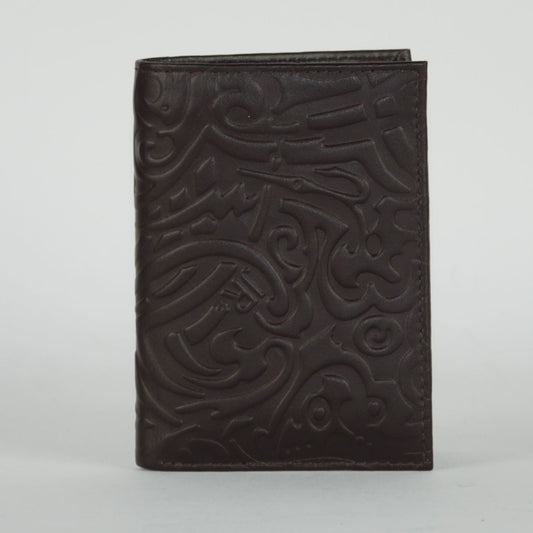 Dark Brown Vitello Leather Men Wallet