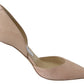 Elegant Powder Pink Suede Pumps