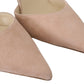 Elegant Powder Pink Suede Pumps