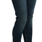 Sleek Low Waist Skinny Denim - Blue Washed