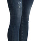 Chic Blue Washed Skinny Jeans